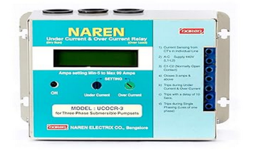 Under Current and Over Current Relay Model UCOCR-3 for 3 Phase Submersible Pumps