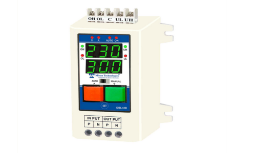 DSL 2D Digital water level controller with volt and amp meter with HV LV OL DRY PROTECTION cyclic timer